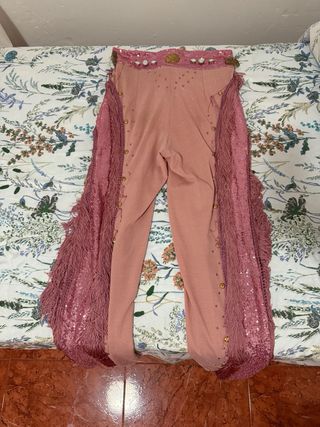 Traje carnaval rosa brillante