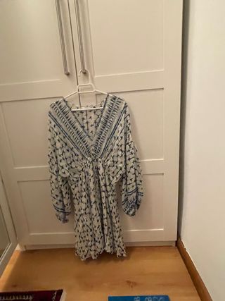 Vestido Zara - Azul y Blanco