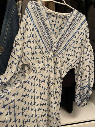 Vestido Zara - Azul y Blanco