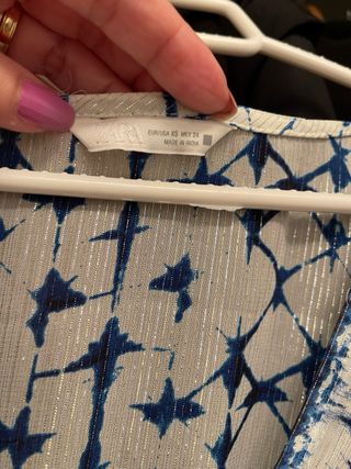 Vestido Zara - Azul y Blanco