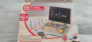 Portátil Montessori de madera Playtive