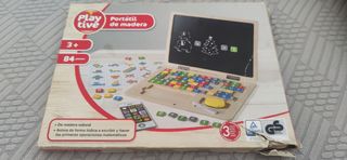 Portátil Montessori de madera Playtive
