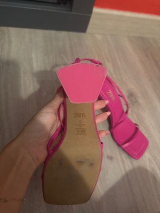 Tacones Zara rosa | Tacones de tiras