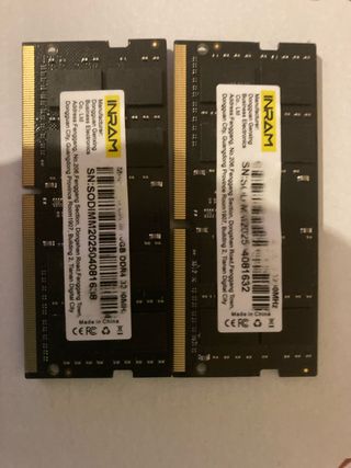 2x INRAM 16GB DDR4 RAM 3200MHz