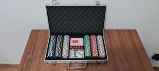 Maletín Póker: fichas, dados, cartas