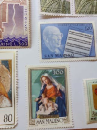 Francobolli San Marino Italia - 35 pezzi