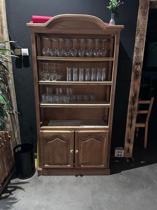 Mueble madera salón-rest. vintage