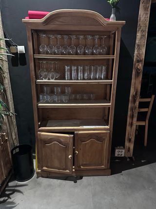 Mueble madera salón-rest. vintage