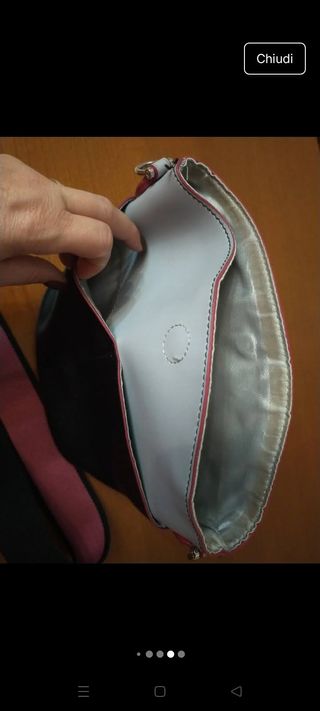 Borsetta Carpisa rosa e grigia