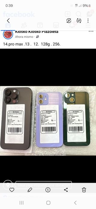 iPhone 12 128GB - Azul y Morado