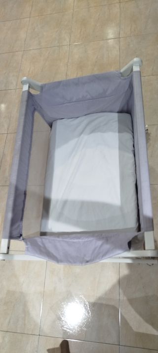 Mini cuna bebé gris - Plegable