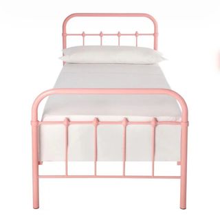 Cama infantil metal rosa