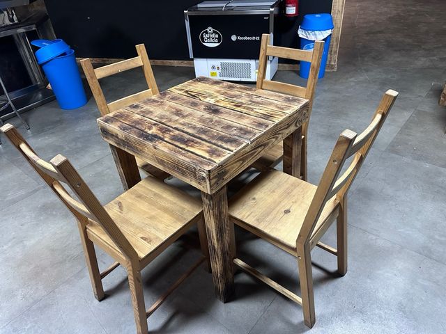 Mesa madera rústica - Cafetería
tengo 7 unidades