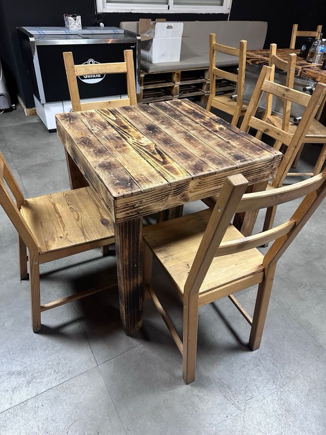 Mesa madera rústica - Cafetería
tengo 7 unidades