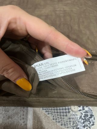 Borsa a tracolla marrone usata