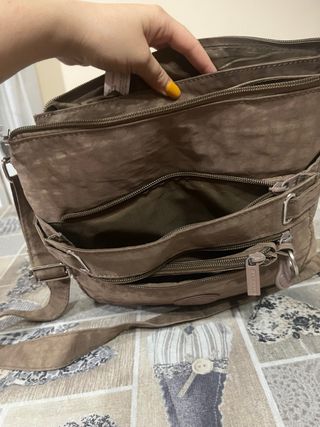 Borsa a tracolla marrone usata