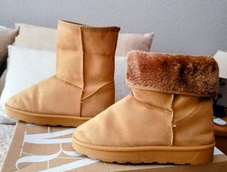 Botas borreguito beige