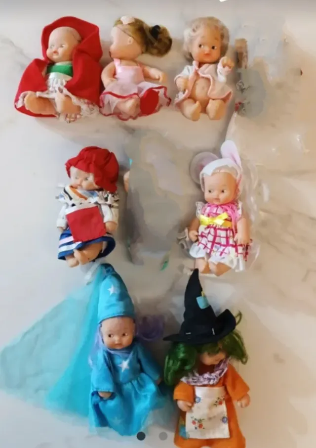 7 Muñecas Barriguitas Vintage