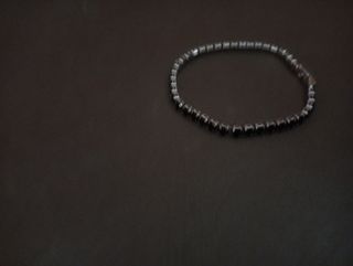 Pulsera Tenis acero inoxidable y circonitas negras