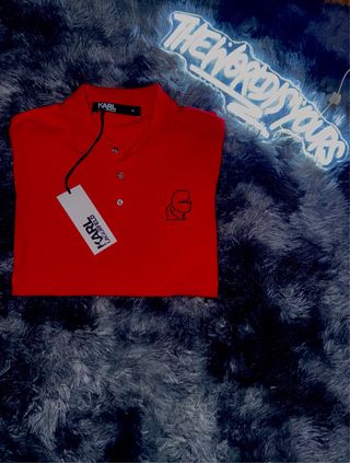 Polo Karl Lagerfeld rojo - Talla M