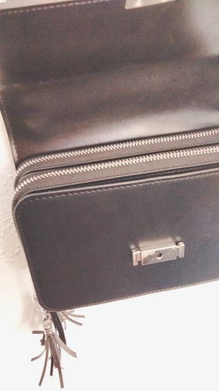 Bolso negro mujer - bandolera (regalo otra correa)