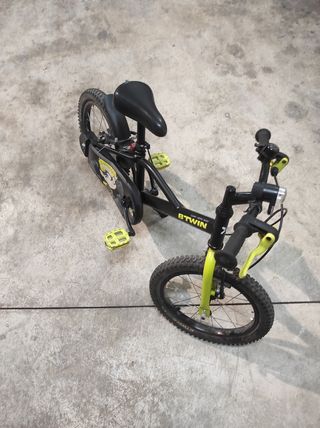 Bicicleta niño BTWIN 16" negra