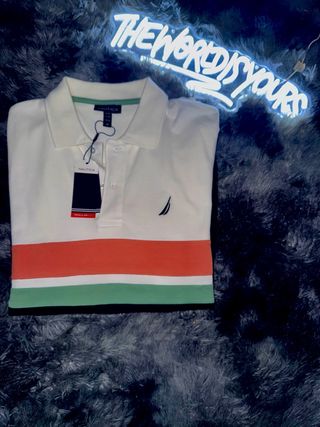 Polo Nautica | Blanco & Naranja