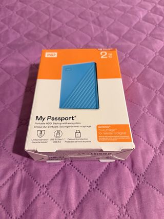 Disco Duro Externo WD My Passport 2TB Azul