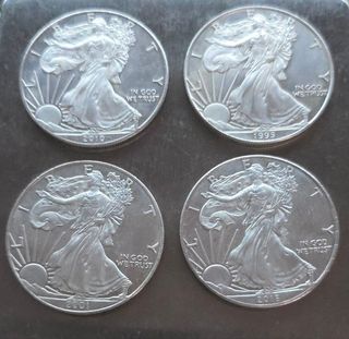 4 Monedas Onza Águila Americana American Eagle