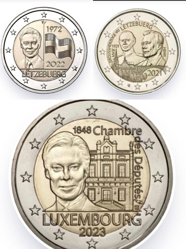 LUSSEMBURGO MONETE NON CIRCOLATE DA 2€