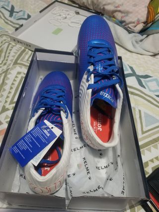 Zapatillas Joma Fútbol - Azul y Blanco