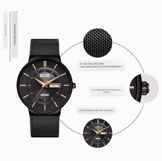 Orologio Lige - Orologio da polso elegante