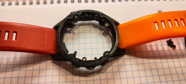 Carcasa Garmin Fenix 5 - Negra/Naranja