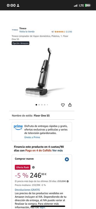 Aspiradora y fregadora marca laresar