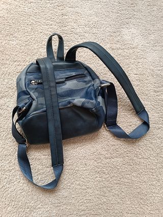 Mini mochila camuflaje azul
