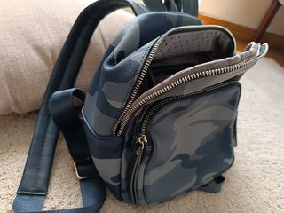 Mini mochila camuflaje azul