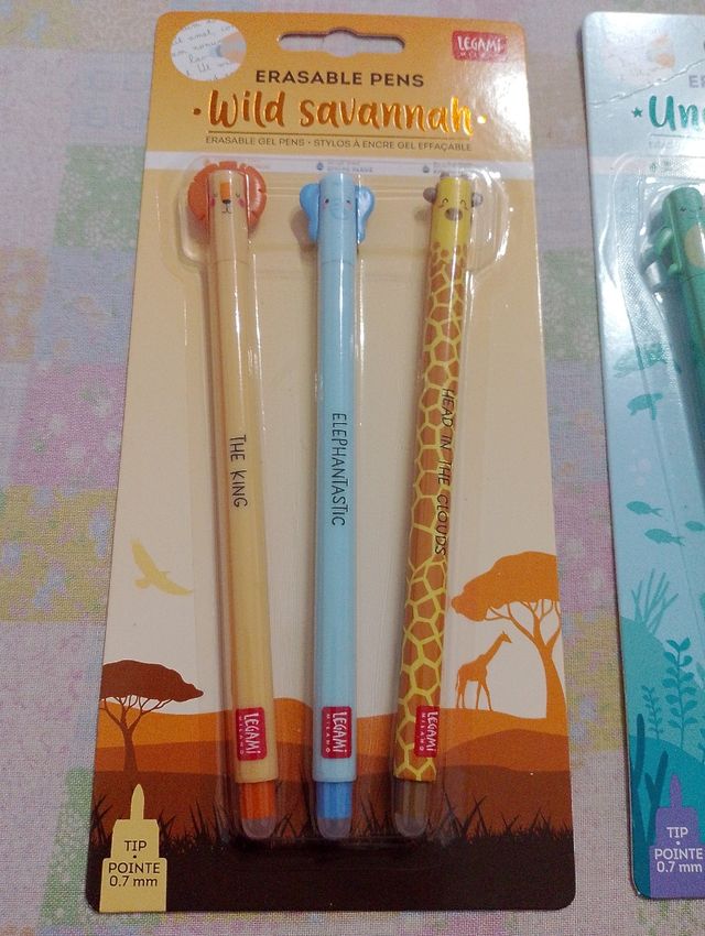 2 set Penne Legami - Under the Sea - Wild Savannah