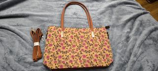 Bolso corcho - Mariposas rosas