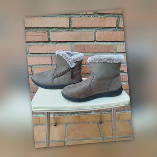 Botines Marrón Piel Sintética