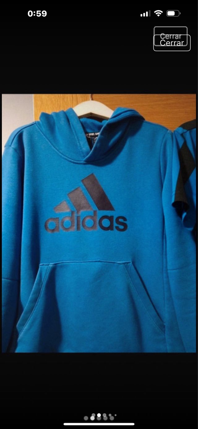 Sudadera y camiseta Adidas niño T9/10