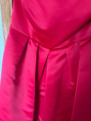 Vestido rojo fiesta palabra honor