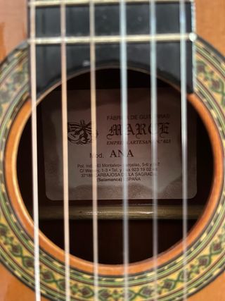 Guitarra clásica Arce Modelo Ana
