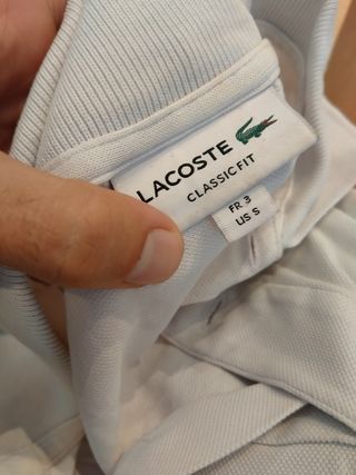Polo Lacoste blanco
