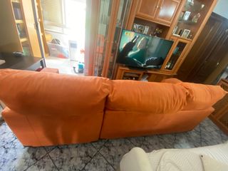 Sofá naranja 2 plazas - Cómodo
