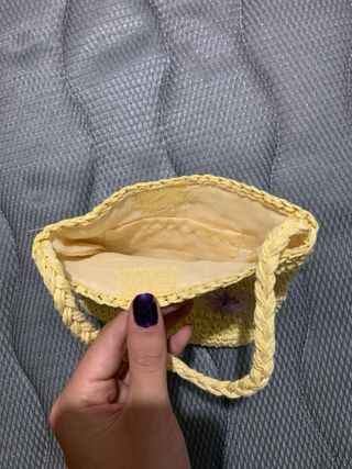 Bolso crochet amarillo