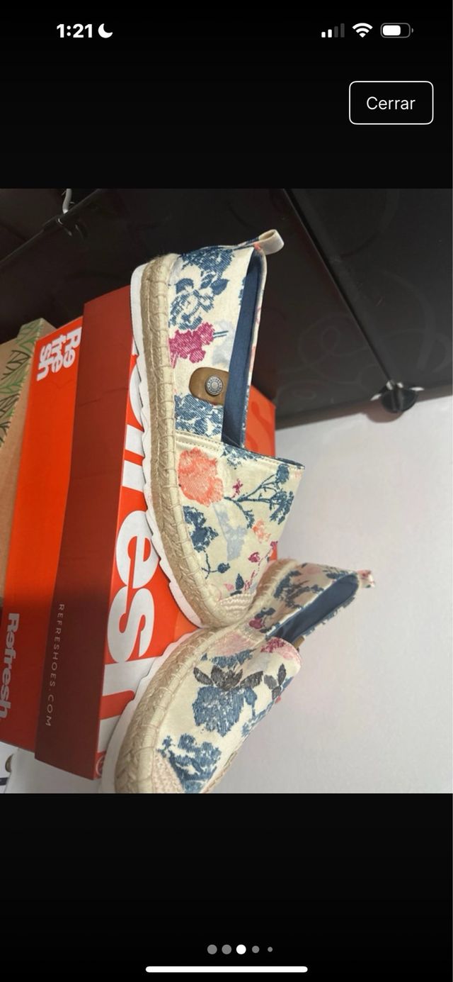 Alpargatas Mujer Flores Refresh