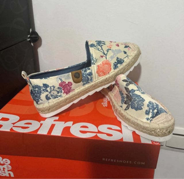 Alpargatas Mujer Flores Refresh