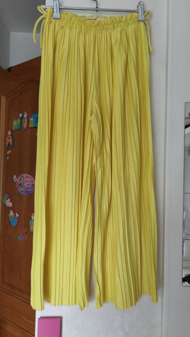 Pantalón ancho plisado niña Zara Talla 10 años 