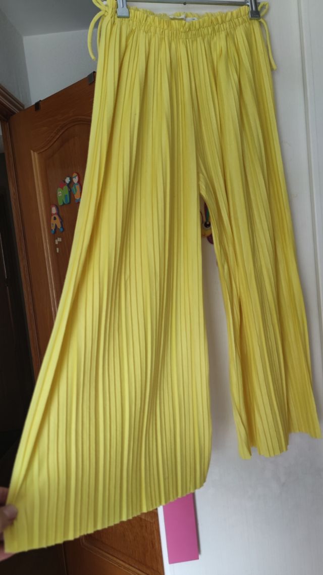 Pantalón ancho plisado niña Zara Talla 10 años 