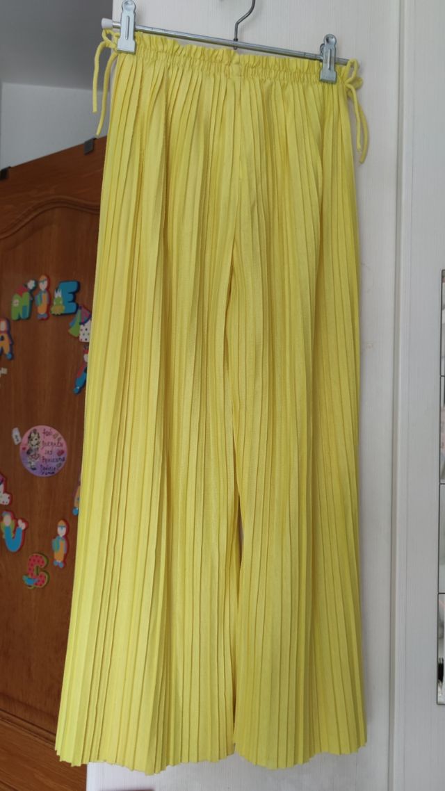 Pantalón ancho plisado niña Zara Talla 10 años 